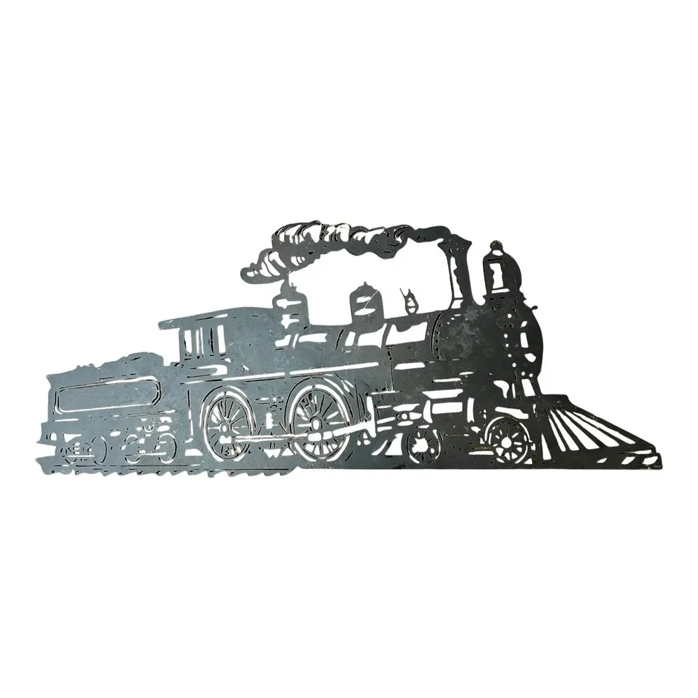 Steam TrainEngine Locamotive Metal Cut Wall Art Railfan Trainspotter 22